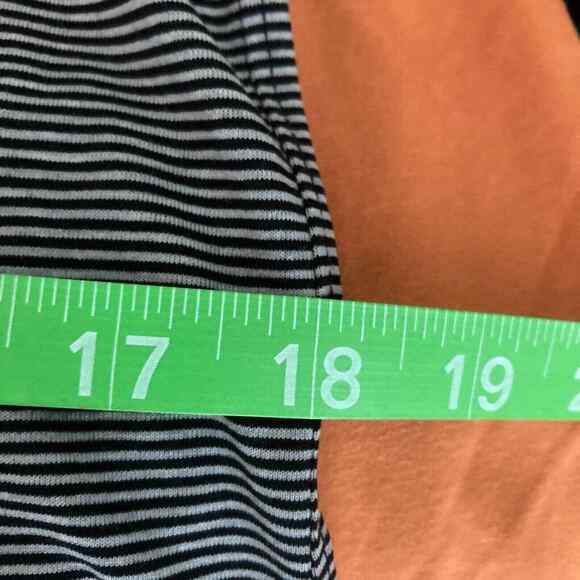 NWT Toad & Co Dress Womens Sz M Black Gray Striped Stretch Knit Tank‎ - Picture 11 of 13